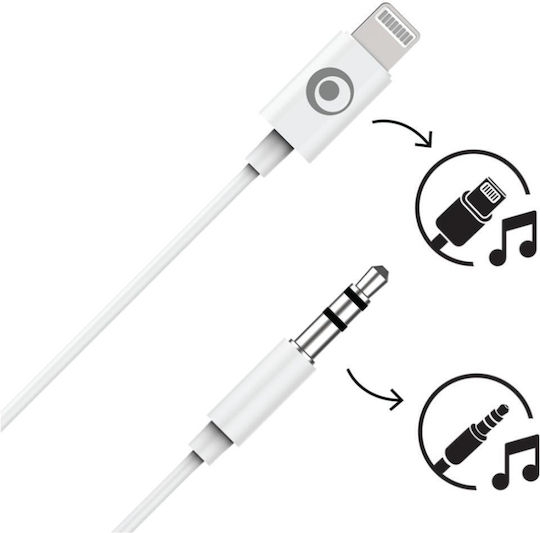 Bigben Connected Audio Adapter Jack 3.5mm To Lightning White