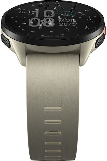 Polar Pacer 45mm Smartwatch (Cloud White)