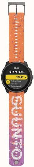 Suunto Race S Stainless Steel 45mm Waterproof Smartwatch with Heart Rate Monitor (Power Orange)