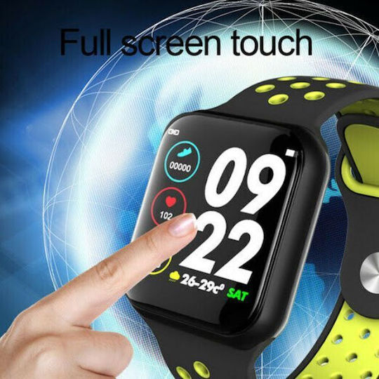Andowl Q-A65 Smartwatch with Heart Rate Monitor (Black)