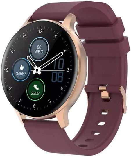 Canyon Badian 45mm Smartwatch με Παλμογράφο (Κόκκινο)