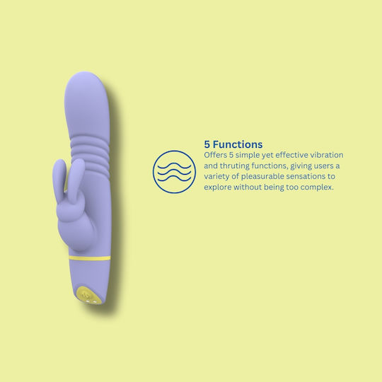 Loving Joy Mina Vibrator Kaninchen 23cm Lila