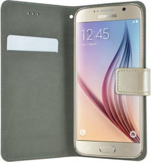 Bigben Connected Faltbare Handyhülle Universell Für Smartphone 6,5'' 6,8'' Faltbare Brieftasche Kartenhalter Verschlusslasche Gold