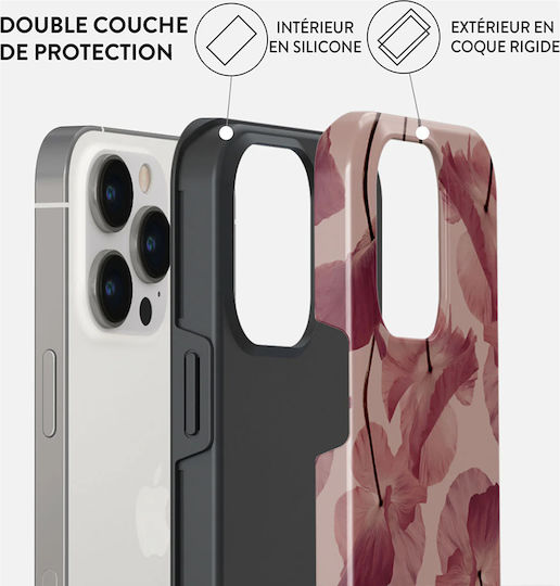 Husă Burga iPhone 14 Pro Rezistentă La Șocuri Model Tender Kiss Roșu