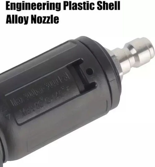 1 Piece Aluminum High Pressure Washer Head 3000 Psi Adjustable Spray Angle 1/4" Quick-connect Connection