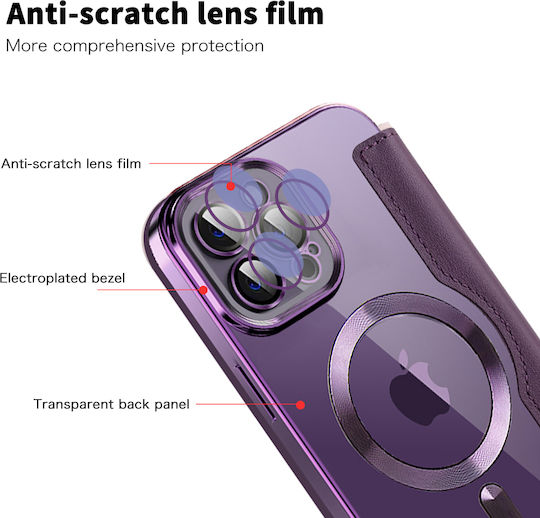 Techsuit Buchen Sie Silikon Lila (iPhone 12 Pro Max)