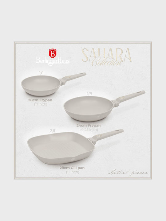 Berlinger Haus Berlinger Haus Aluminum Pots & Pans Sets Sahara Collection Non-stick Interior Coating 3 Pieces
