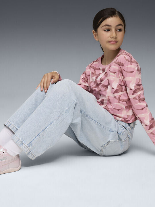 Kinderhemd Langarm Rosa