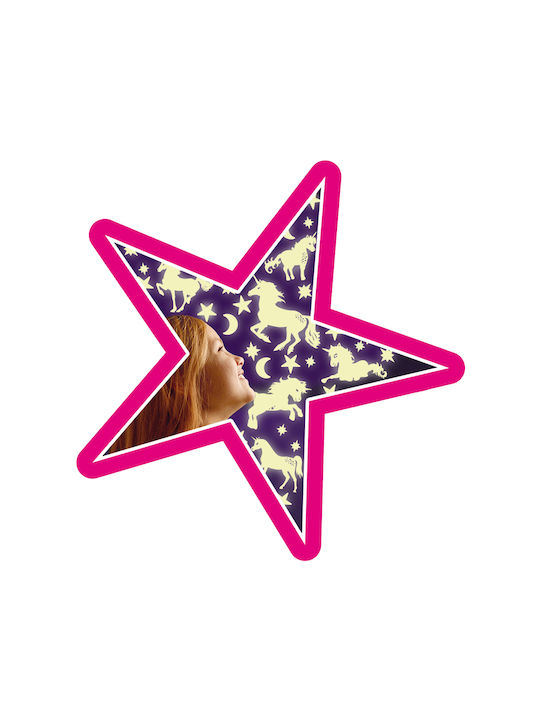 Brainstorm Kids 3D Glow-in-the-Dark Wall Sticker Stars & Unicorns Glitter 49pcs