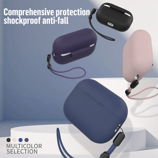 Blueo Калъф Силикон в Розов цвят за Apple AirPods Pro 2