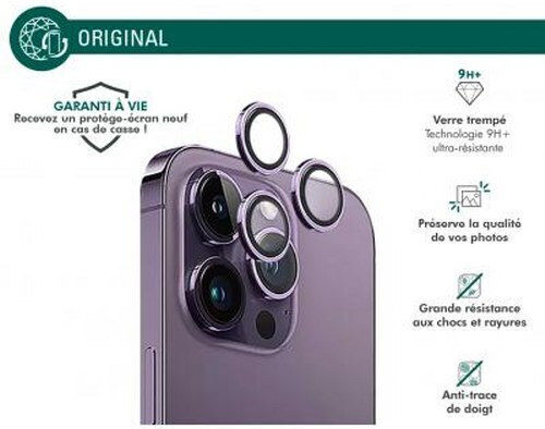Протектор За Камера Force Glass iPhone 14 Pro/14 Pro Max Ултра Устойчив Лилав