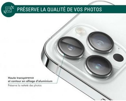 Протектор За Камера Force Glass iPhone 14 Pro/14 Pro Max Ултра Устойчив Сребърен