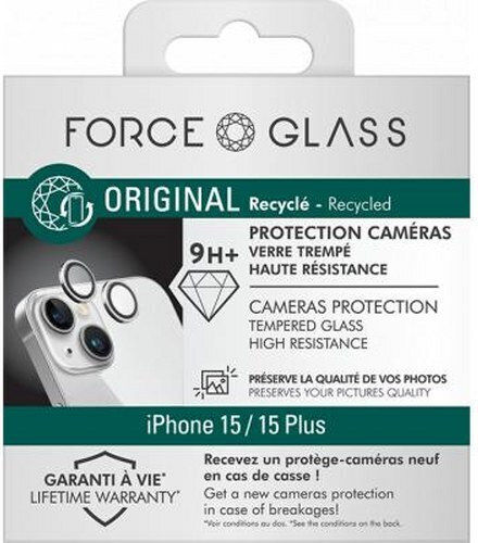 Force Glass Camera Protector Iphone 15/15 Plus Ultra Resistant Silver