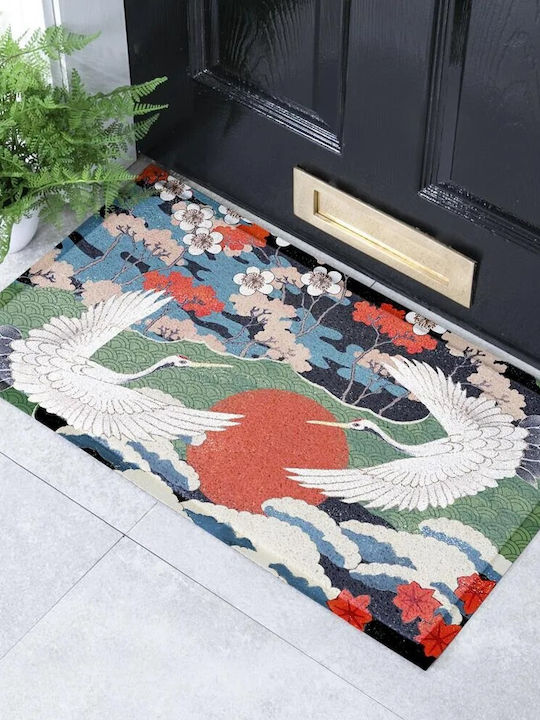 Artsy Mats Non-Slip Doormat Bold Flower Multicolour 70x40cm AMDMW-BIRD1PATTERN-7040