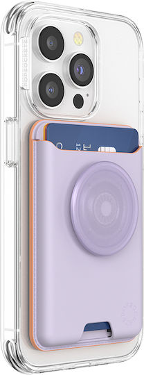 Popsockets Magsafe Popwallet Калъф За Карти Popgrip Стойка За Селфи Лавандулов