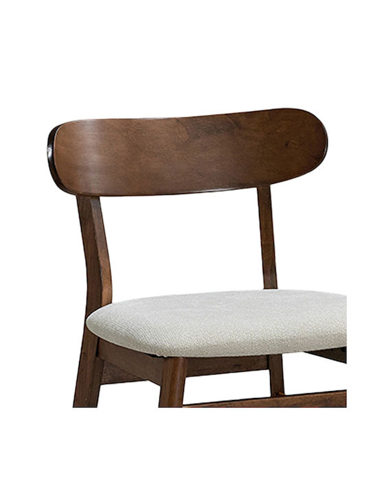 Cairo Stühle Küche Walnut-ecru 1Stück 47x47x76cm