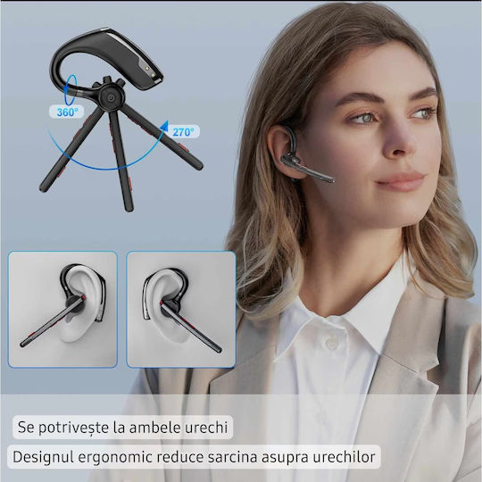 NewBee M51 In-Ear Bluetooth-Freisprecheinrichtung Kopfhörer mit Ladeetui Schwarz