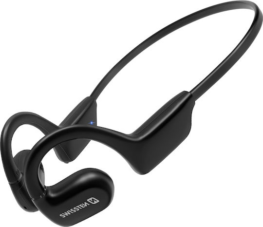 Swissten Gym Open Ear Bluetooth Handsfree Earphones with Sweat Resistance Black