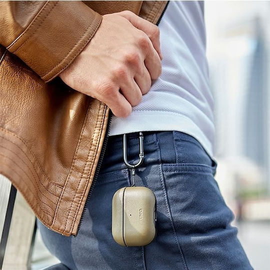 Uniq Terra Θήκη Δερμάτινη σε Κόκκινο χρώμα για Apple AirPods Pro