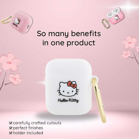 Hello Kitty Hülle Silikon in Schwarz Farbe für Apple AirPods 1 / AirPods 2