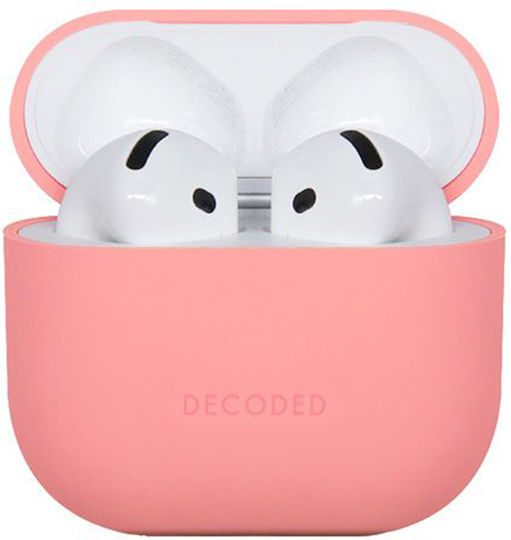 Decoded Aircase Θήκη Σιλικόνης σε Ροζ χρώμα για Apple AirPods 1 / AirPods 2