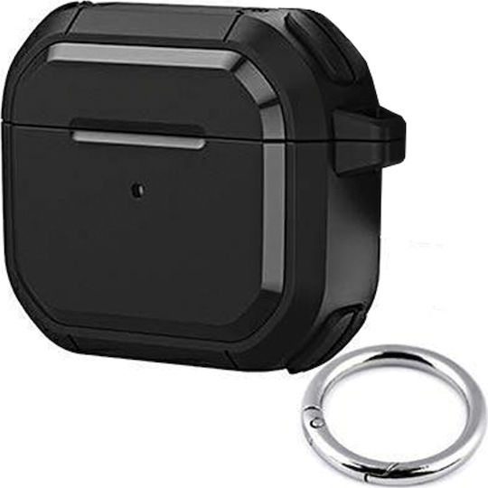Beline Solid Cover Case Silicone / Plastic in Black color for Apple AirPods 1 / AirPods 2