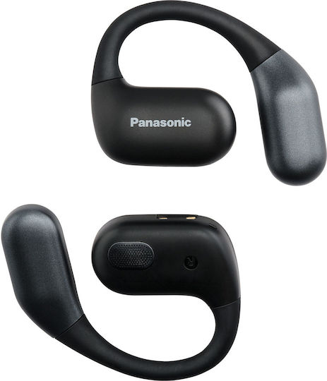 Panasonic RB-F10 Open Ear Bluetooth Handsfree Earphones with Sweat Resistance and Charging Case Black