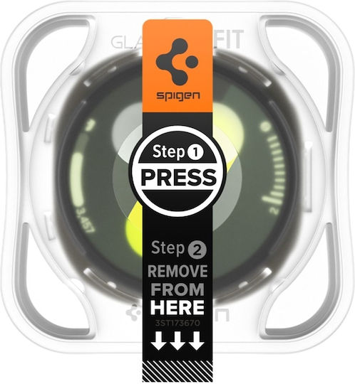 Spigen EZ Fit Gehärtetes Glas für die Samsung Galaxy Watch 8/9 44mm 2Stk AGL09876