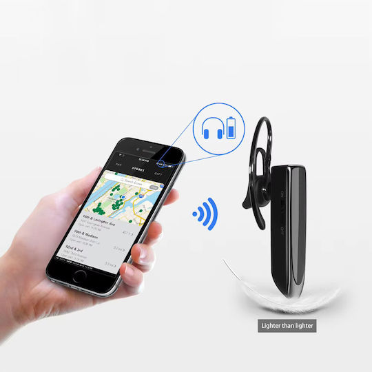 Techsuit CB1 Earbud Bluetooth Handsfree Ακουστικό Μαύρο