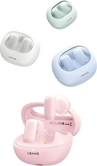 Usams TD22 Earbud Bluetooth Handsfree Earphones with Charging Case White