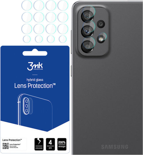 3MK Flexible Glass Camera Protection Tempered Glass Transparent for the Galaxy A73