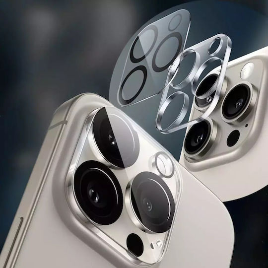 Tech-Protect Fit+ Camera Protection Tempered Glass Transparent for the iPhone 14, iPhone 14 Plus, iPhone 15, iPhone 15 Plus