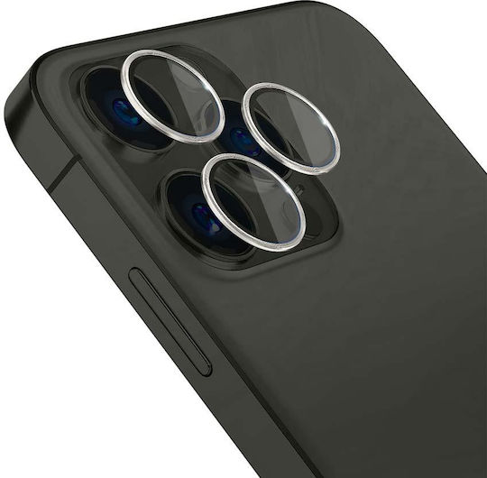 3MK Protecție Cameră Tempered Glass Silver pentru iPhone 15 Pro
