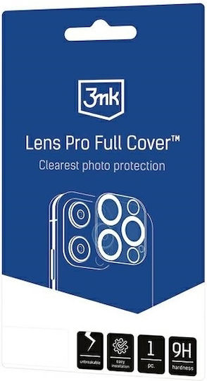 3MK Lens Pro Full Cover Προστασία Κάμερας Tempered Glass Διάφανο για το iPhone 13 Pro / 13 Pro Max