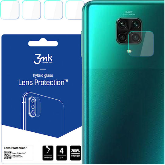 3MK Flexible Lens Protector Προστασία Κάμερας Tempered Glass Διάφανο για το Redmi Note 9S / 9 Pro / 9 Pro Max