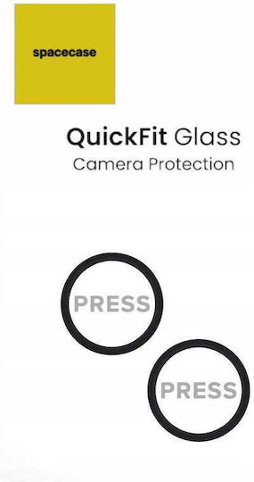 Spacecase Quickfit Προστασία Κάμερας Tempered Glass Μαύρο για το iPhone 13, iPhone 13 mini