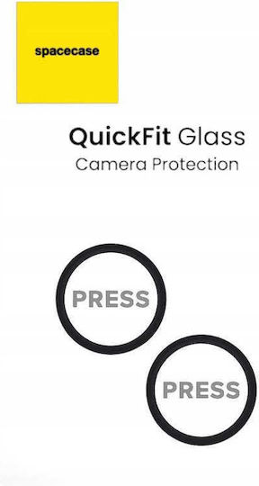Spacecase Quickfit Protecție Cameră Tempered Glass Black pentru iPhone 14, iPhone 14 Plus