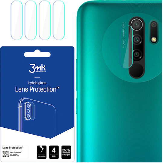 3MK Hybrid Glass Protection Προστασία Κάμερας Tempered Glass Διάφανο για το Redmi 9