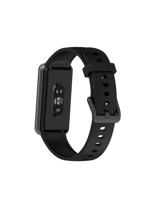 Black Buckle Curea Silicon Negru (Realme Band 2)