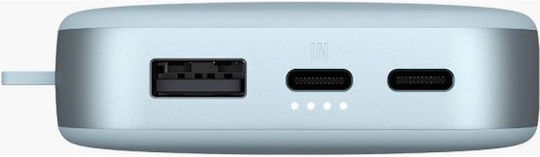 Fresh 'n Rebel Power Bank 18000mAh 20W με Θύρα USB-A και 2 Θύρες USB-C Power Delivery Dusky Blue