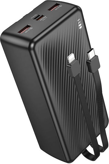 Borofone BJ57B Power Bank 30000mAh 22.5W Μαύρο