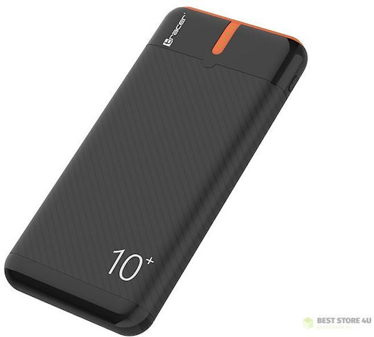 Tracer EnerGo Power Bank 10000mAh with 2 USB-A Ports and USB-C Port Black Orange