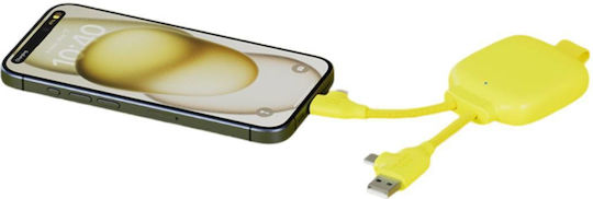 Xoopar Gamma Lite Power Bank 3000mAh Κίτρινο