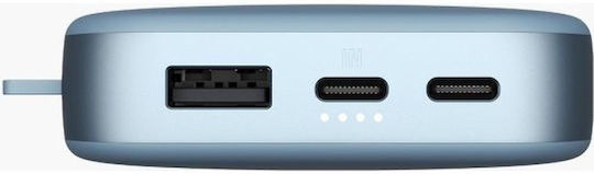 Fresh 'n Rebel Power Bank 18000mAh 20W με Θύρα USB-A και 2 Θύρες USB-C Dive Blue