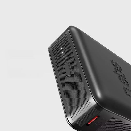 SBS NanoTube Power Bank 10000mAh 20W με Θύρα USB-A και Θύρα USB-C Power Delivery Μαύρο