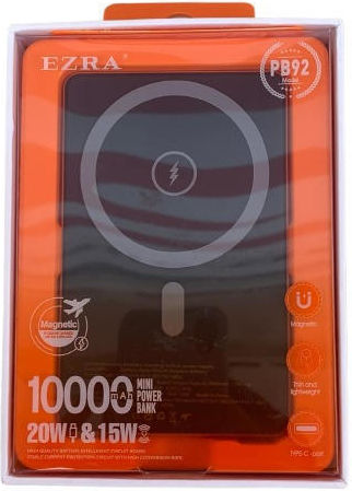 Ezra PB92 MagSafe Power Bank 5000mAh 20W με Θύρα USB-C Μαύρο