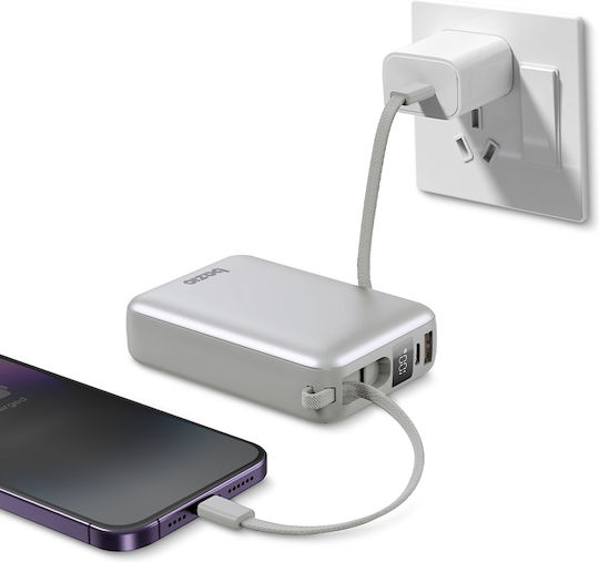 Energea Bazic Fusion Mini Power Bank 20000mAh 20W με Θύρα USB-A και Θύρα USB-C Power Delivery / Quick Charge 3.0 Γκρι