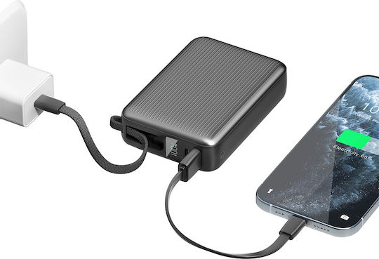 Energea Integra Ultra 45 Power Bank 20000mAh 45W με Θύρα USB-A και Θύρα USB-C Power Delivery / Quick Charge 3.0 Γκρι