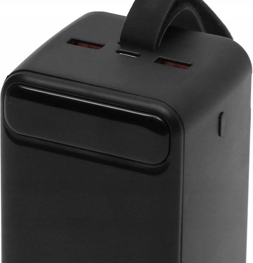 Platinet Power Bank 50000mAh 20W με 2 Θύρες USB-A και Θύρα USB-C Power Delivery / Quick Charge 3.0 Μαύρο