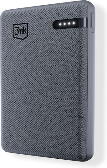 3MK Pocket Power Bank 5000mAh 12W mit USB-C Anschluss Gray